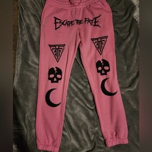 "Donating soon "DIY joggers Escape the fate